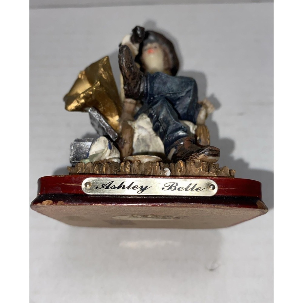 Vintage Ashley Belle Western Cowboy Series With Gramophone & Smoking Pls See Pic - Picture 6 of 10